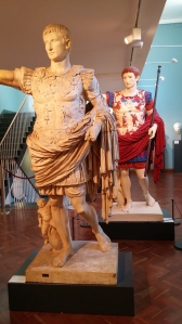 Julius Caesar compared to a replica of what he may have looked like with paint
