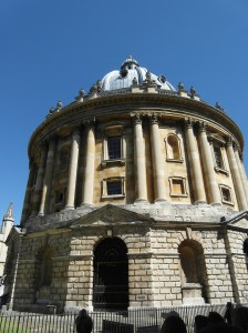 The Radcliffe Camera, which, before the outside was resurfaced, was J.R.R Tolkien's inspiration for Sauron's Tower in The Lord of the Rings