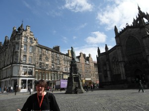 Dave in front of St. Giles Cathedral