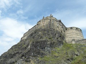 Edinburgh Castle, on top of volcanic rock